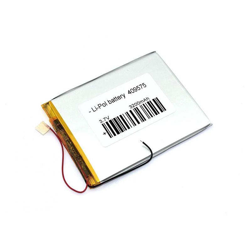  Li-Po  75 x 95 x 4.0mm, - 3.7V, 3200mAH, LP409575