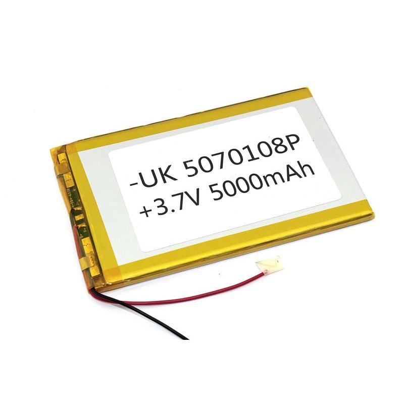  Li-Po 108 x 70 x 5.0mm, - 3.7V, 5000mAH, 3pin, LP5070108 :  LiPo - 3.7V, 5000mAH, 3pin,  ...