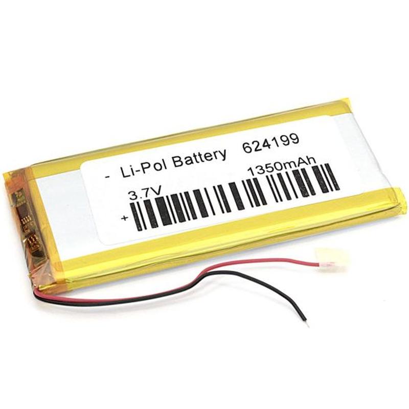  Li-Po  99 x 41 x 6.2mm, - 3.7V, 1350mAH, LP624199