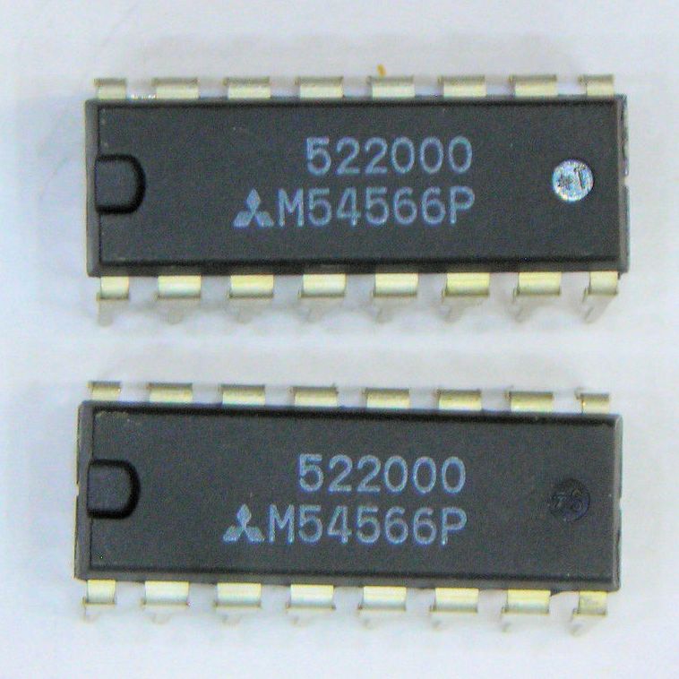 M54566P :      7- PNP-   50V 0.4A
: DIP16 
 : Mitsubishi
...