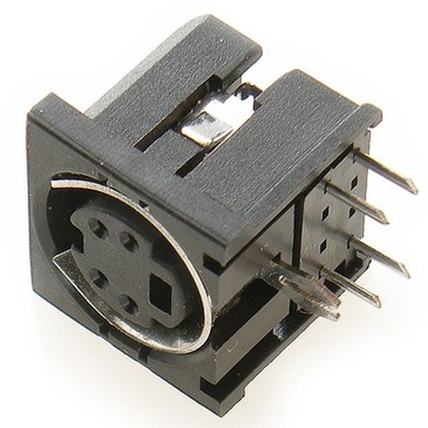  miniDIN 4p /,  , Lumberg :  miniDIN  4  (/)  Mini Din chassis mount 4 pins...