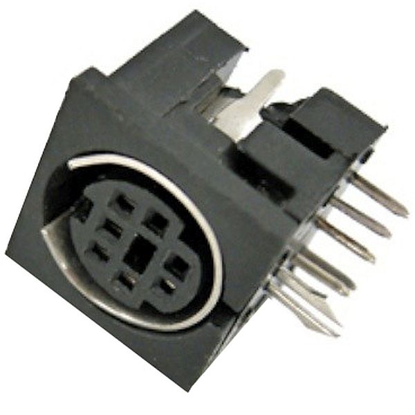 miniDIN 7p /,  , Lumberg :  miniDIN  7  (/)  Mini Din chassis mount  7 pins...
