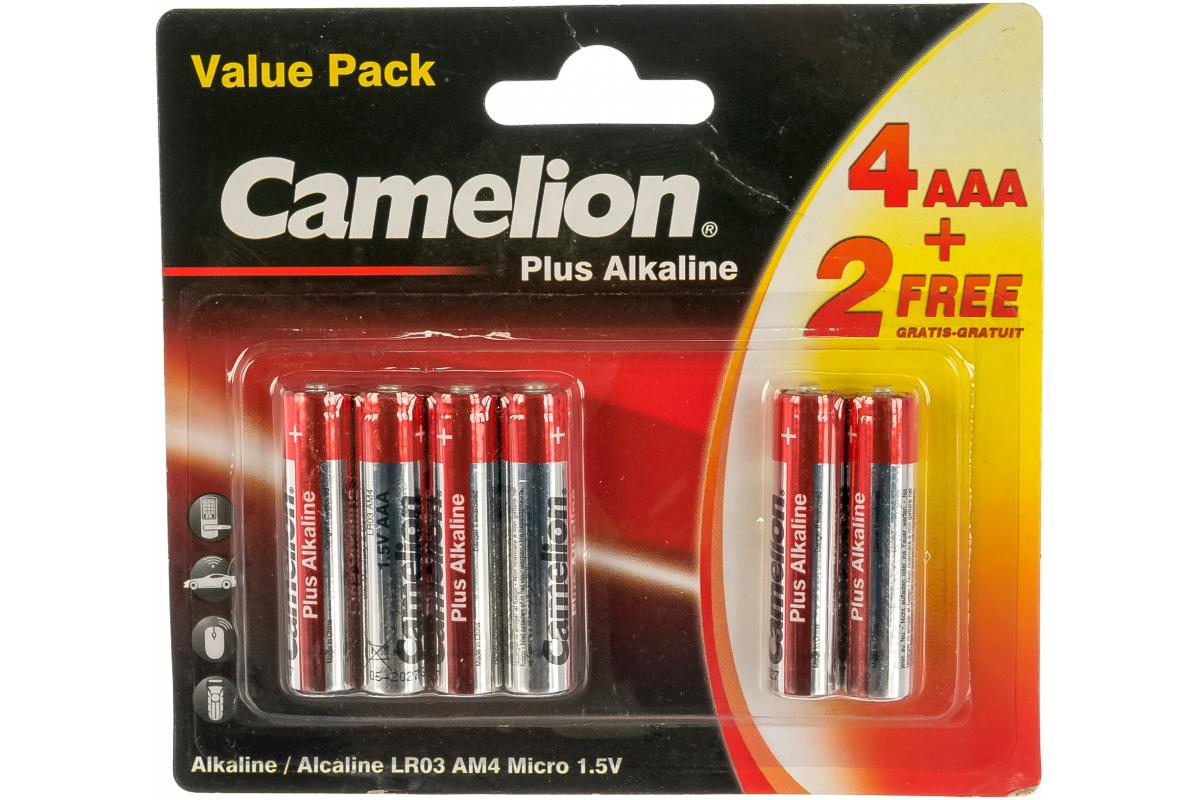  AAA ,  6 , Camelion,  :   Camelion , A/LR03 6 , (   ~ 10.5*44.5mm ) 

...