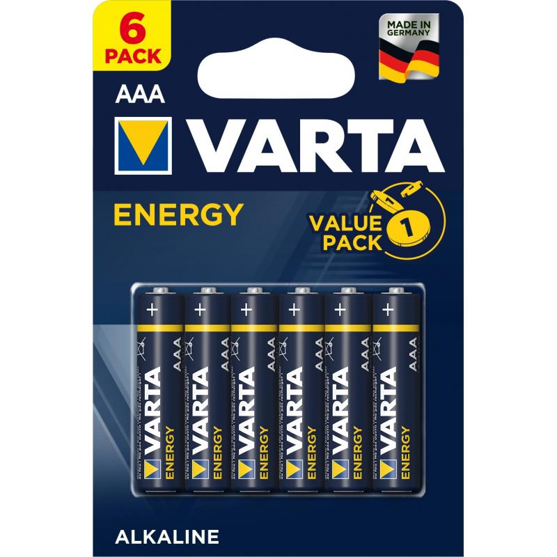  AAA ,  6 , Varta Energy,  :   A/LR03, (   ~ 10.5*44.5mm )  Varta Energy,  6, ...