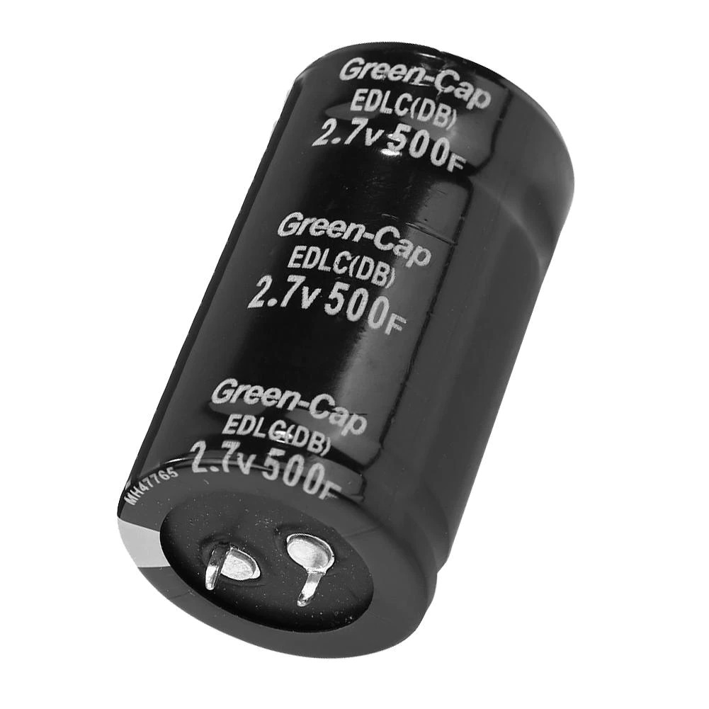  500F, 2.7V :  -     2.7V 500Fback-up capacitorcapacity:        2.7 V - 500 Fsizes (mm):        60 x ...