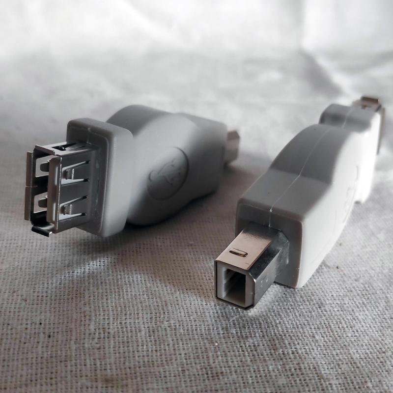  USB B (M)  - USB A (F) 