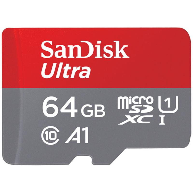    64Gb microSDXC Sandisk Ultra Class 10 UHS-I A1 (120/10 MB/s) :    64Gb Sandisk Ultra microSDXC Class 10 UHS-I A1 (120/10 MB/s...