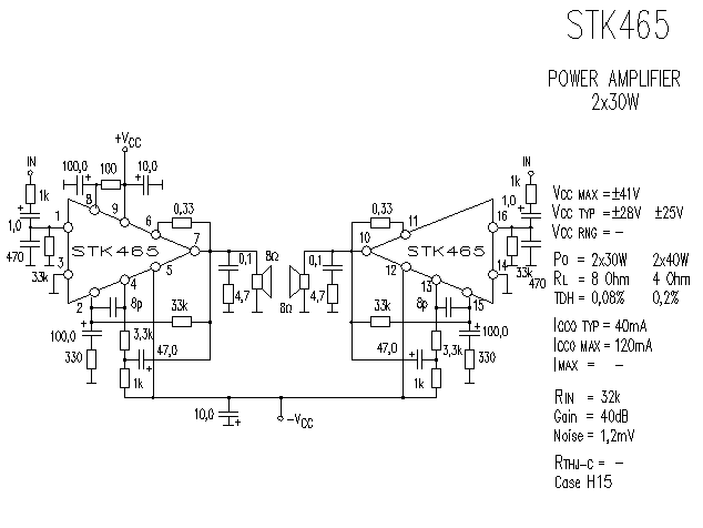 Stk4182ii схема включения